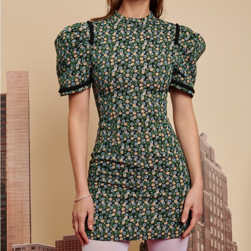 SISTER JANE HIGH RISE TAPESTRY DRESS (XS)